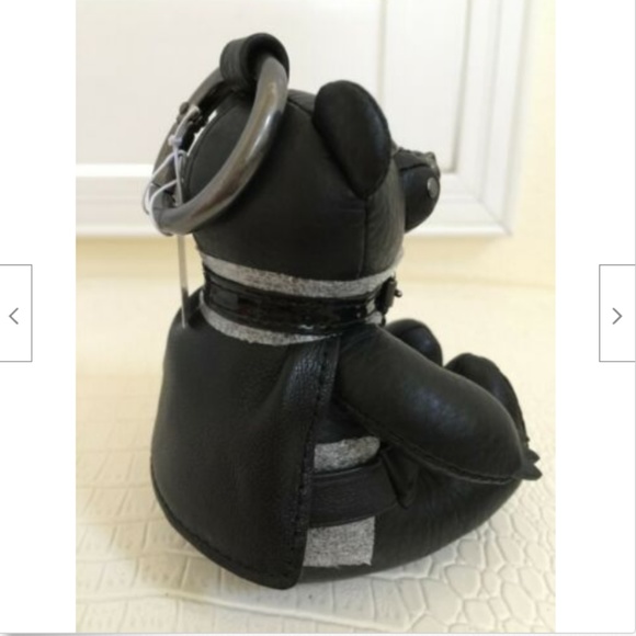 STAR WARS x COACH Limited Darth Vader Bear Bag Charm Leather Black Key Ring NEW - Picture 5 of 8